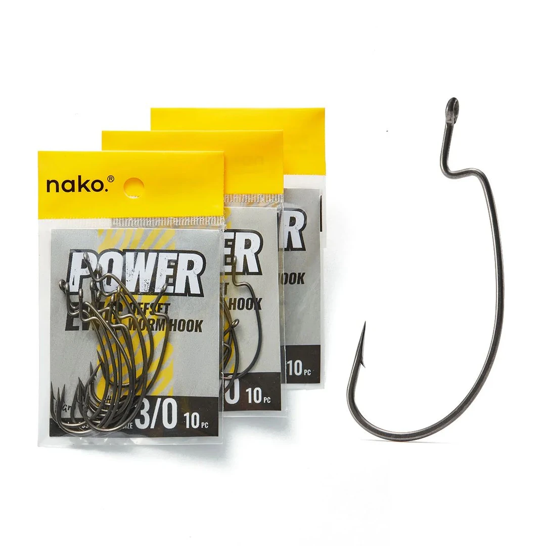 nako.路亚强力型曲柄钩 加强加粗特氟龙涂层丝滑防挂 5种型号