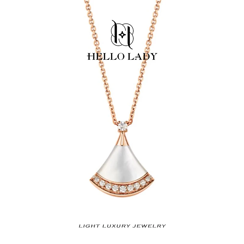 【V金版本】精工CNC 小白裙子项链1245