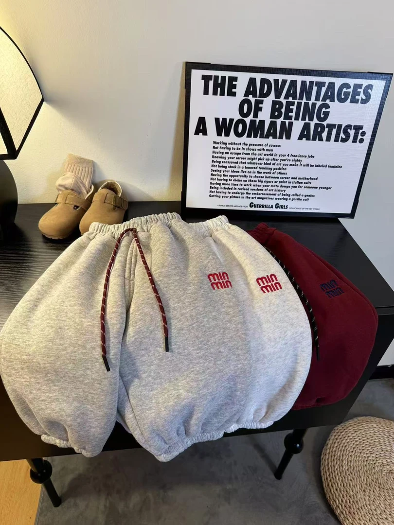 【清版不补】儿童韩系刺绣卫裤秋冬女宝新款收口裤洋气潮