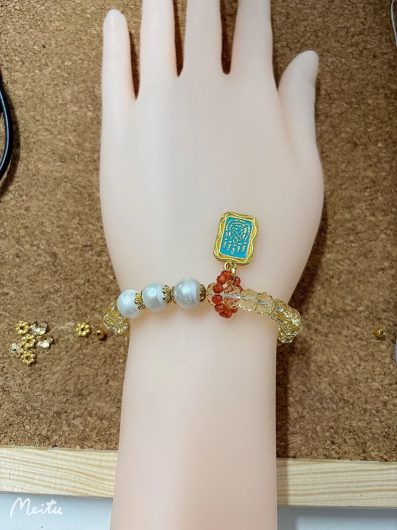 非金属珐琅手链 纯手工diy，每串都是单品不撞款，喜欢的宝子请下单