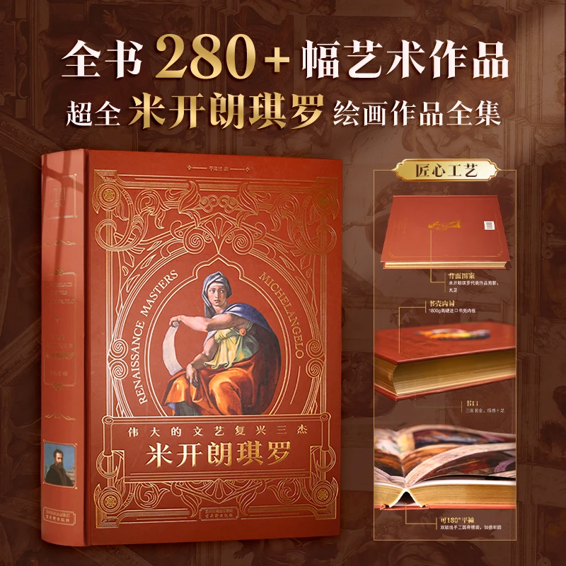 伟大的文艺复兴三杰《米开朗琪罗》280幅艺术作品  三口刷边款