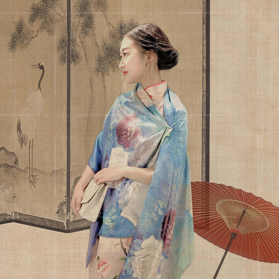 姚绣 中国梦系列围巾-墨香意浓