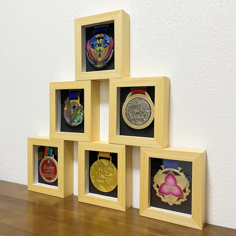 马拉松奖牌展示框跑步越野户外运动奖章收纳柜奖牌展示墙奖牌收藏