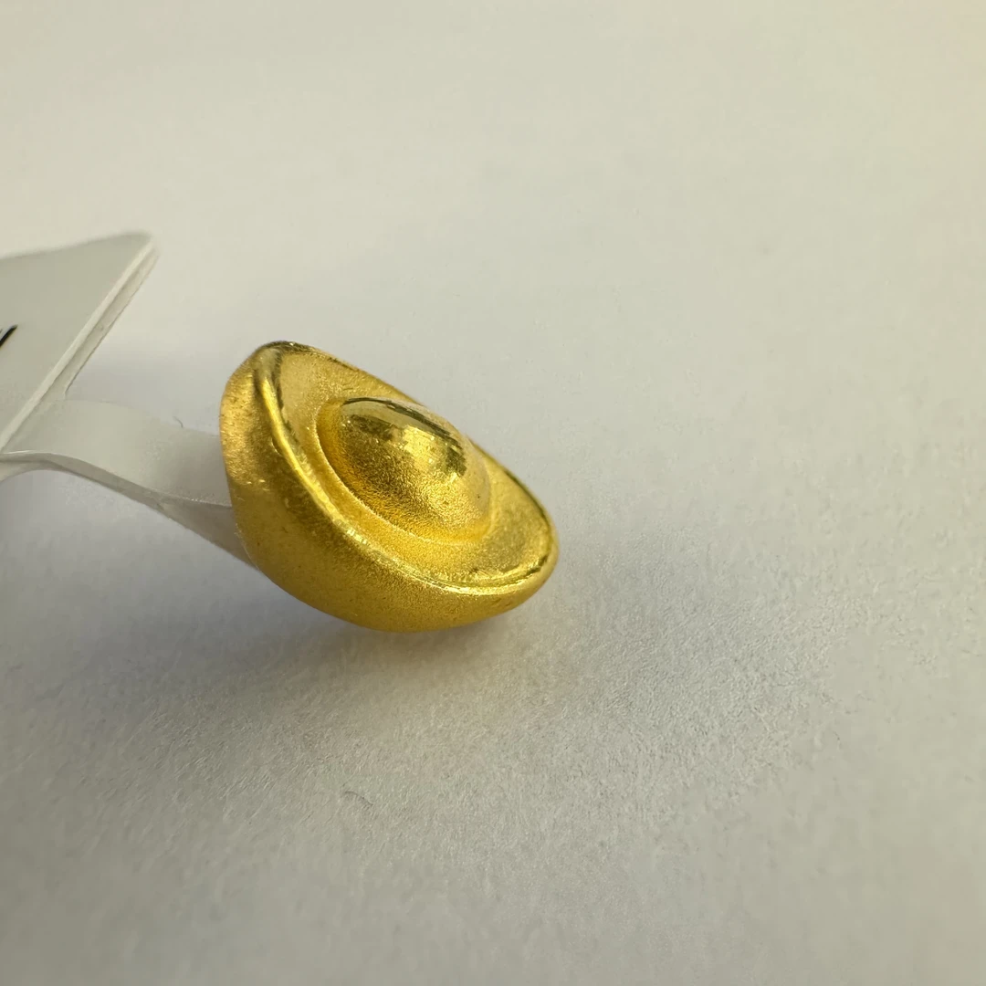 (小婷专享)足金999 足金吊坠 通口元宝配件 0.31