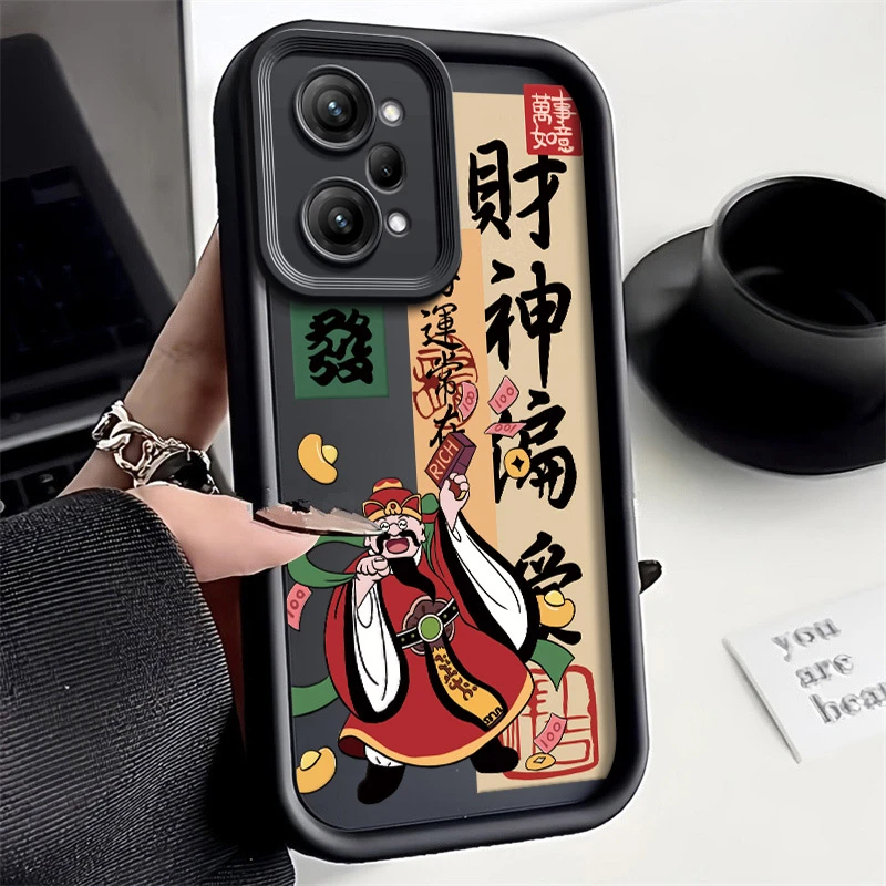 适用于财神偏爱OPPOK10Pro手机壳全包高级感硅胶新款防摔ins风网