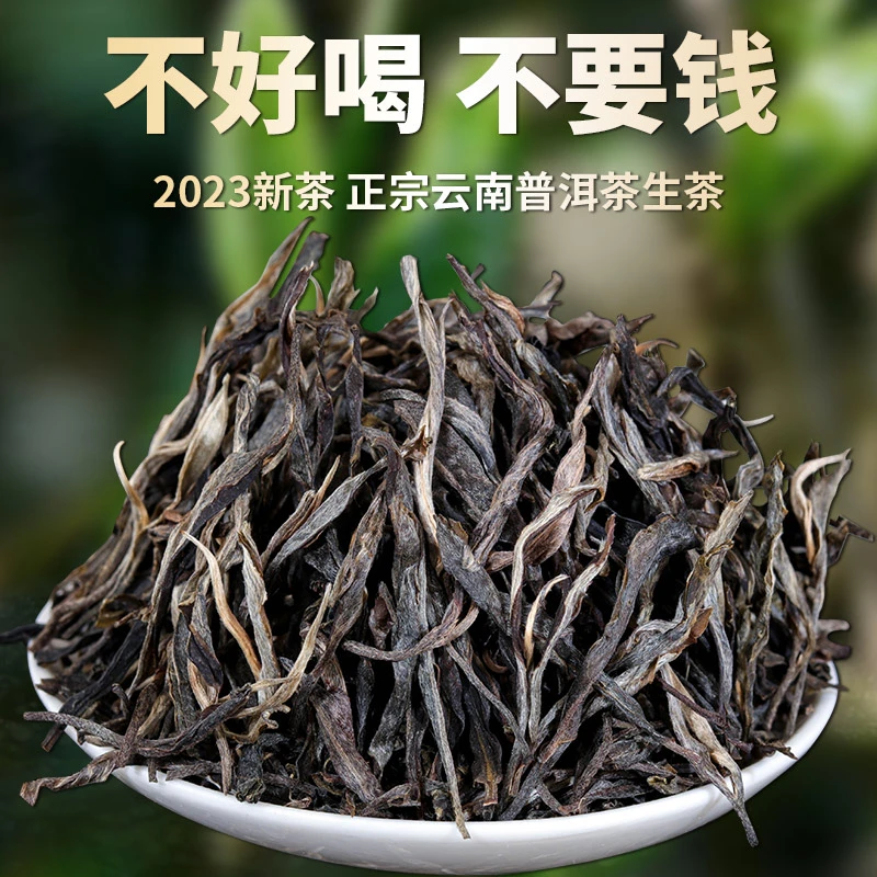 云南布朗山普洱茶生茶散茶春茶叶古老树生普洱茶生茶散装甘甜
