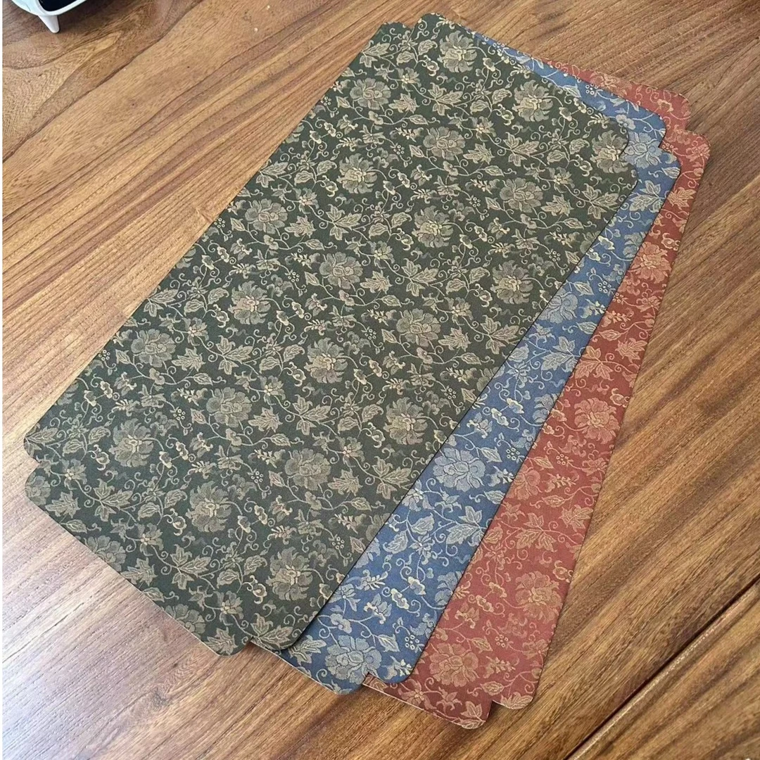 吸水茶席禅意复古小干泡主人席手工茶巾家用茶桌茶道茶台茶布垫子