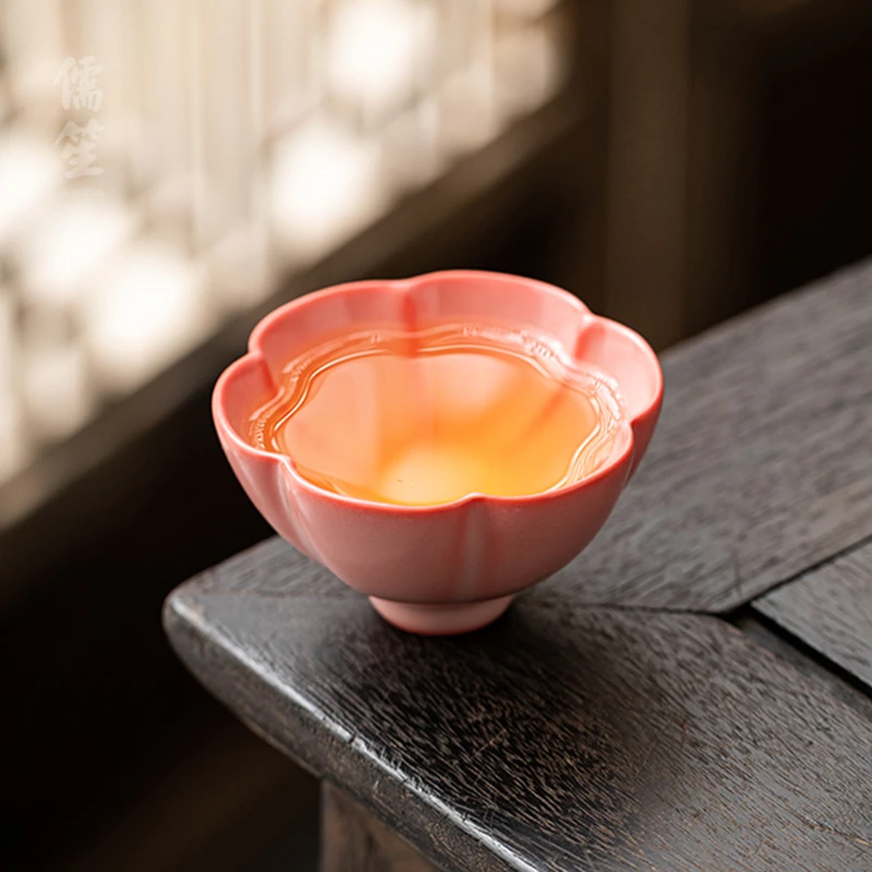 儒笙茶杯猪油冻主人杯陶瓷品茗杯家用功夫茶具手工高端汝窑茶杯