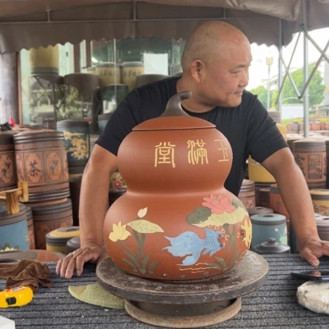 紫砂茶叶罐小*茶茶叶罐
