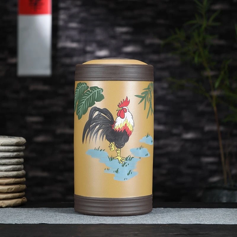 21饼手绘大吉大利  357克茶饼21饼散茶3斤 高度52宽度28口径21cm