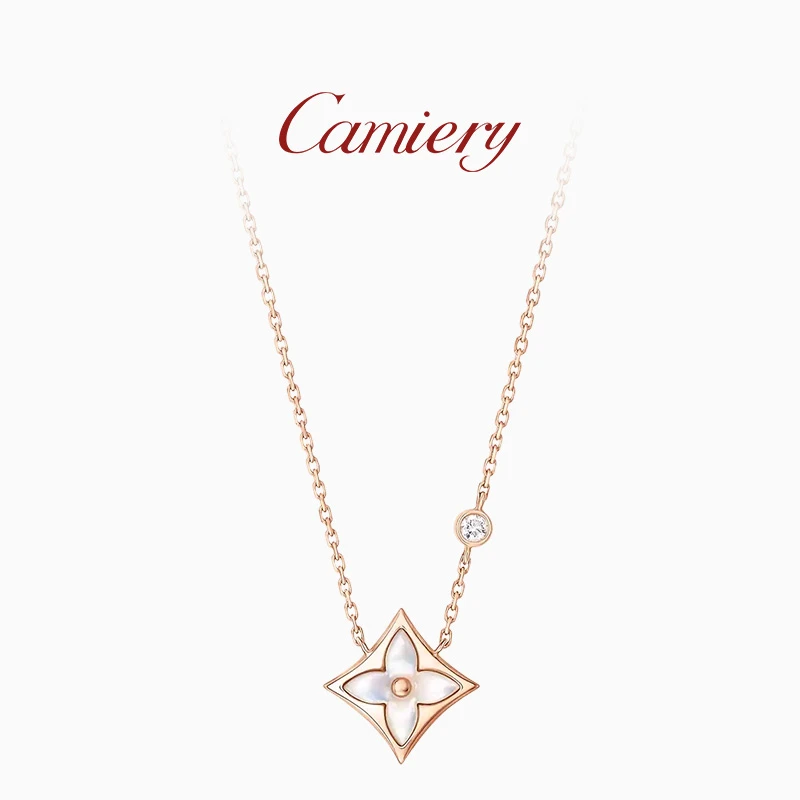 CAMIERY时尚轻奢老花项链气质百搭H