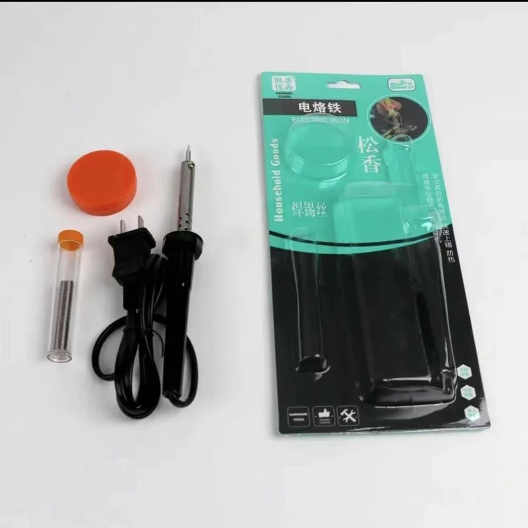 电烙铁套装家用电器维修焊接线电络铁焊锡30W电脑摩托车维修工