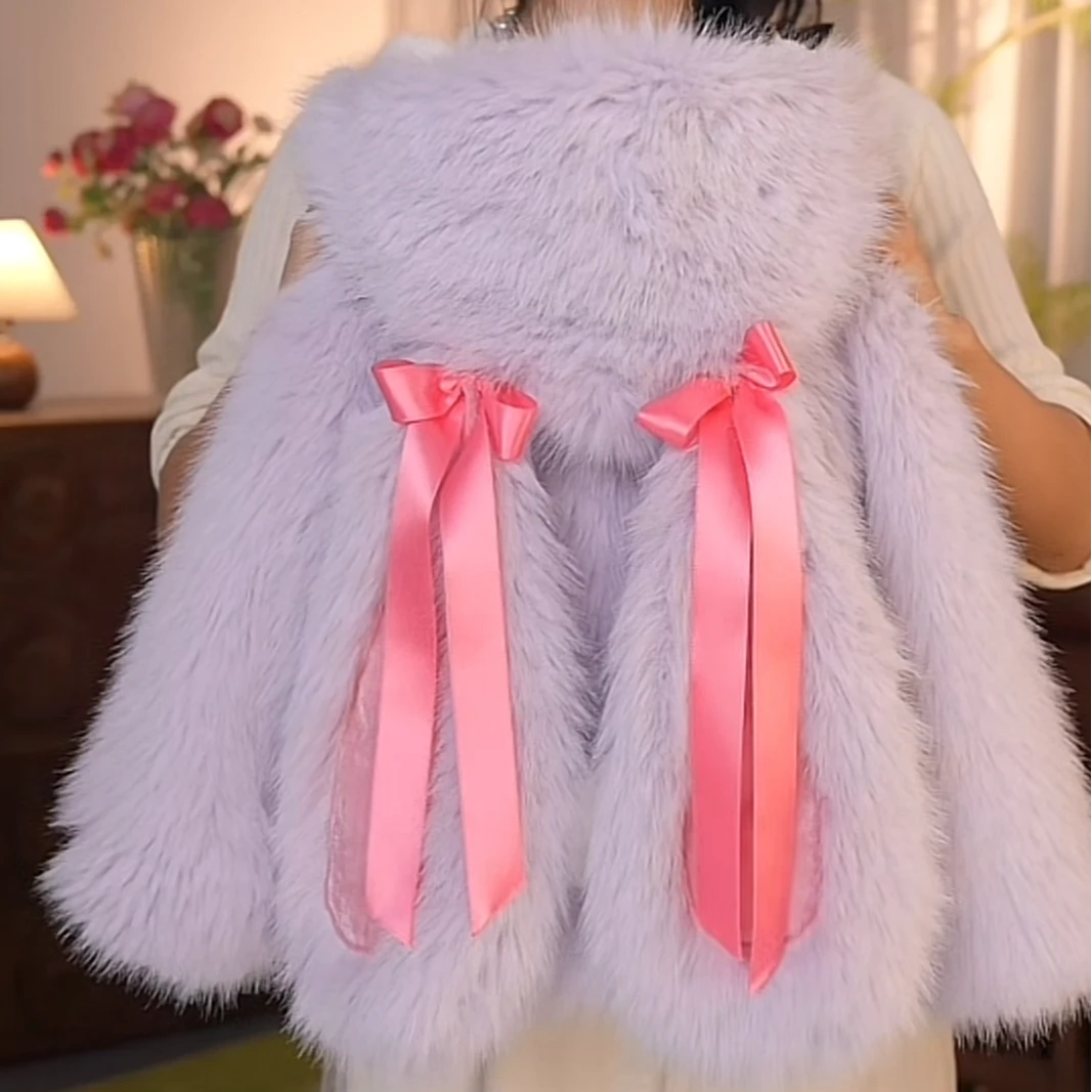 海宁1【小玉兔】2024新款冬季保暖时尚洋气加厚外套