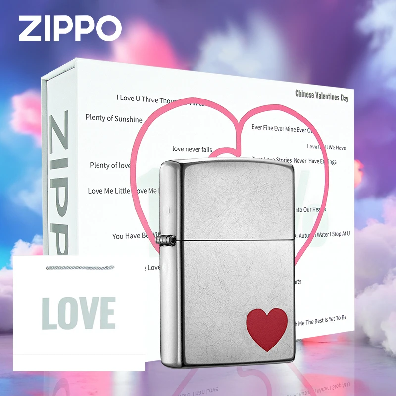 Zippo打火机 角落里的爱 原装打火机正版送男友礼物创TCX1H1