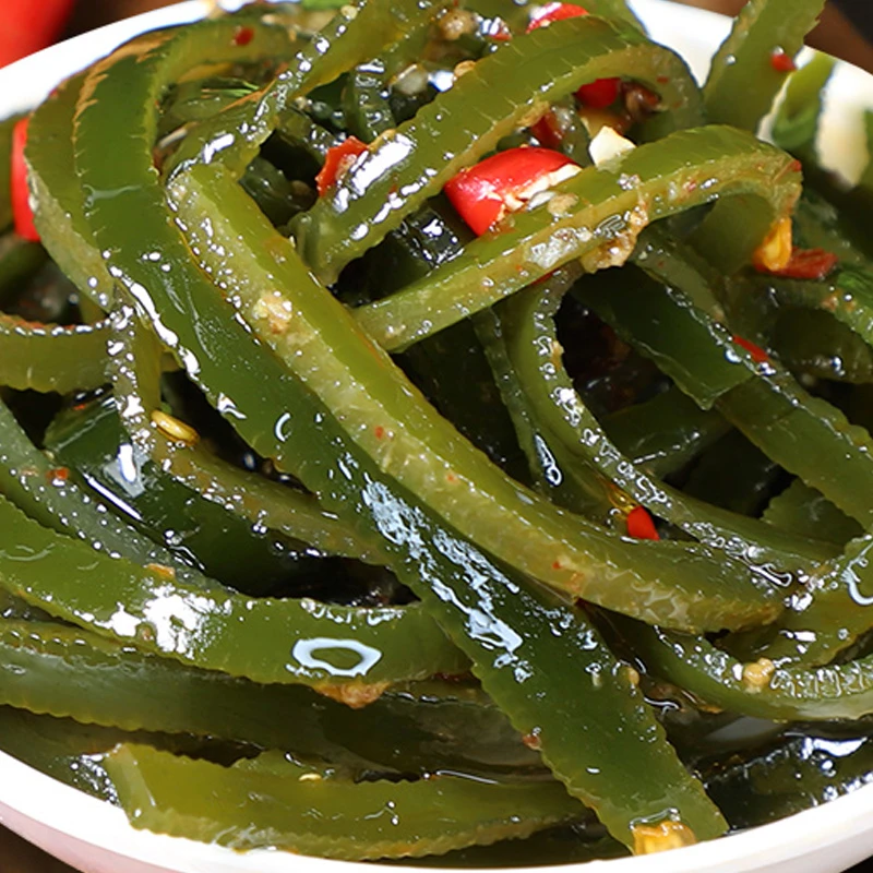 100g8袋装香辣海带丝咸菜零食香辣海带丝大连香脆爽脆即食鲜香