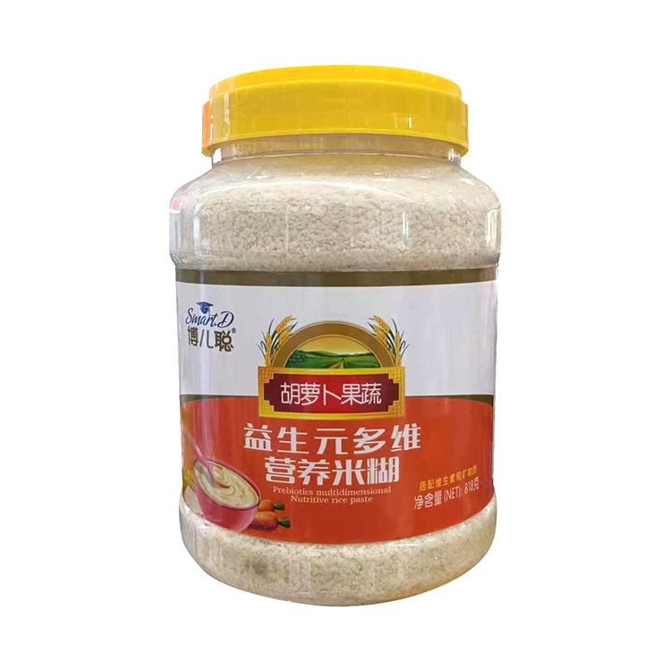 博儿聪益生元多维营养米粉818克透明桶装营养食品