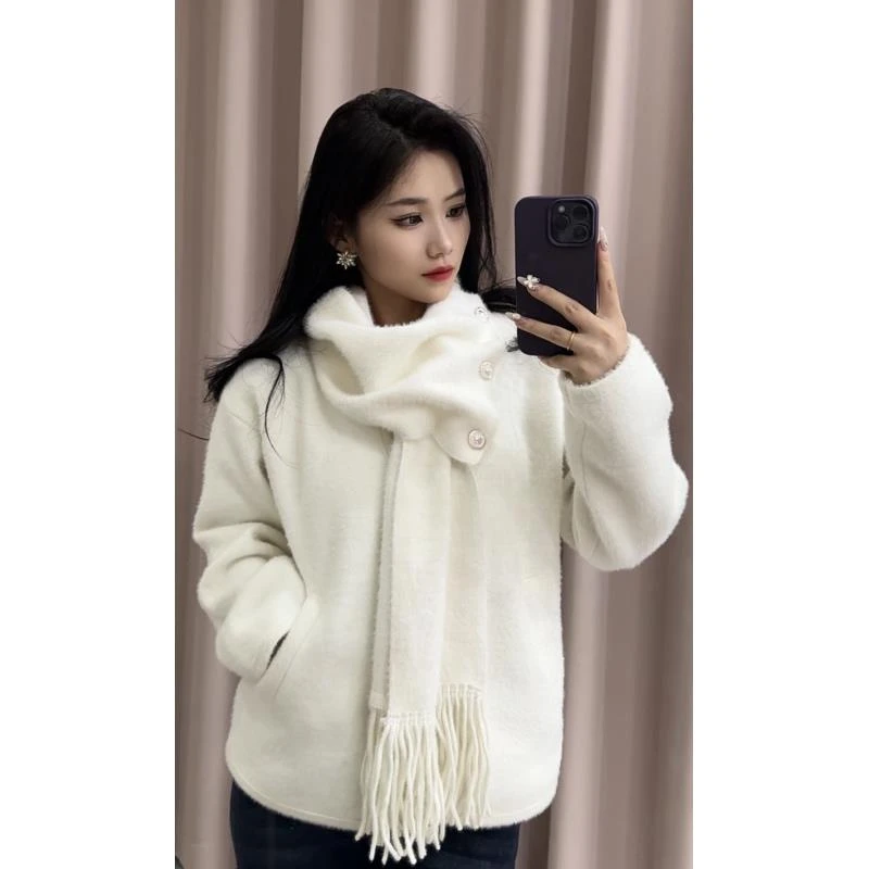 2024新款时尚潮流网红女士小香风外套气质百搭-围巾9903