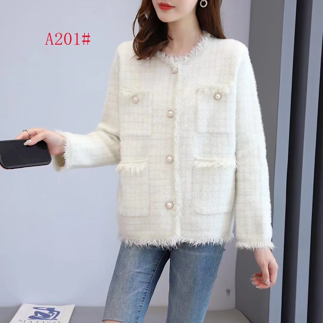 【王哥精选】2024年新款显瘦气质网红白色洋气女装小香风201