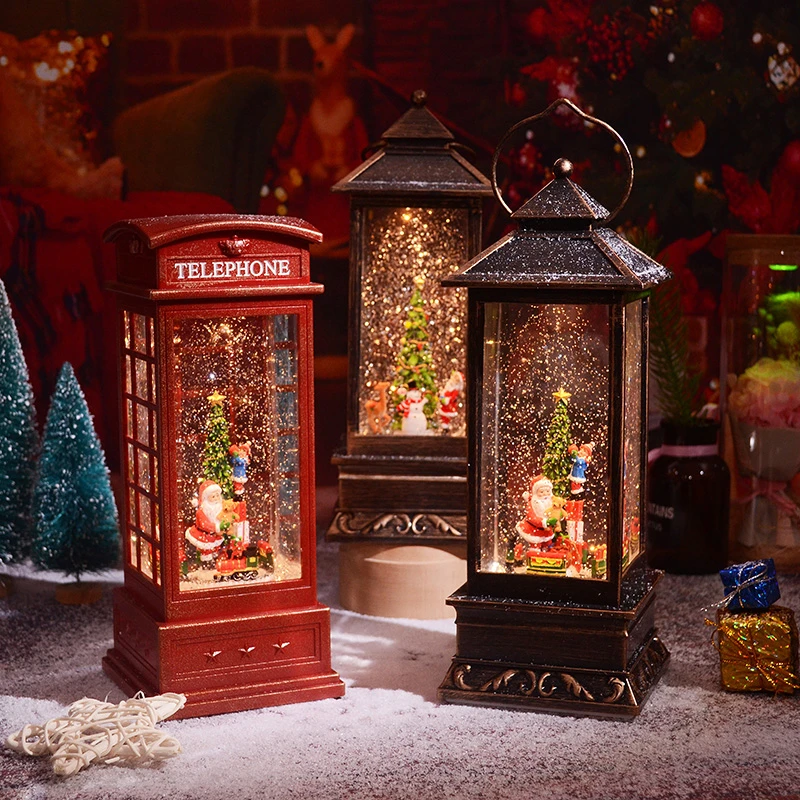 圣诞节树音乐盒可旋转八音盒儿童水晶球女生女孩儿童生日礼物摆件