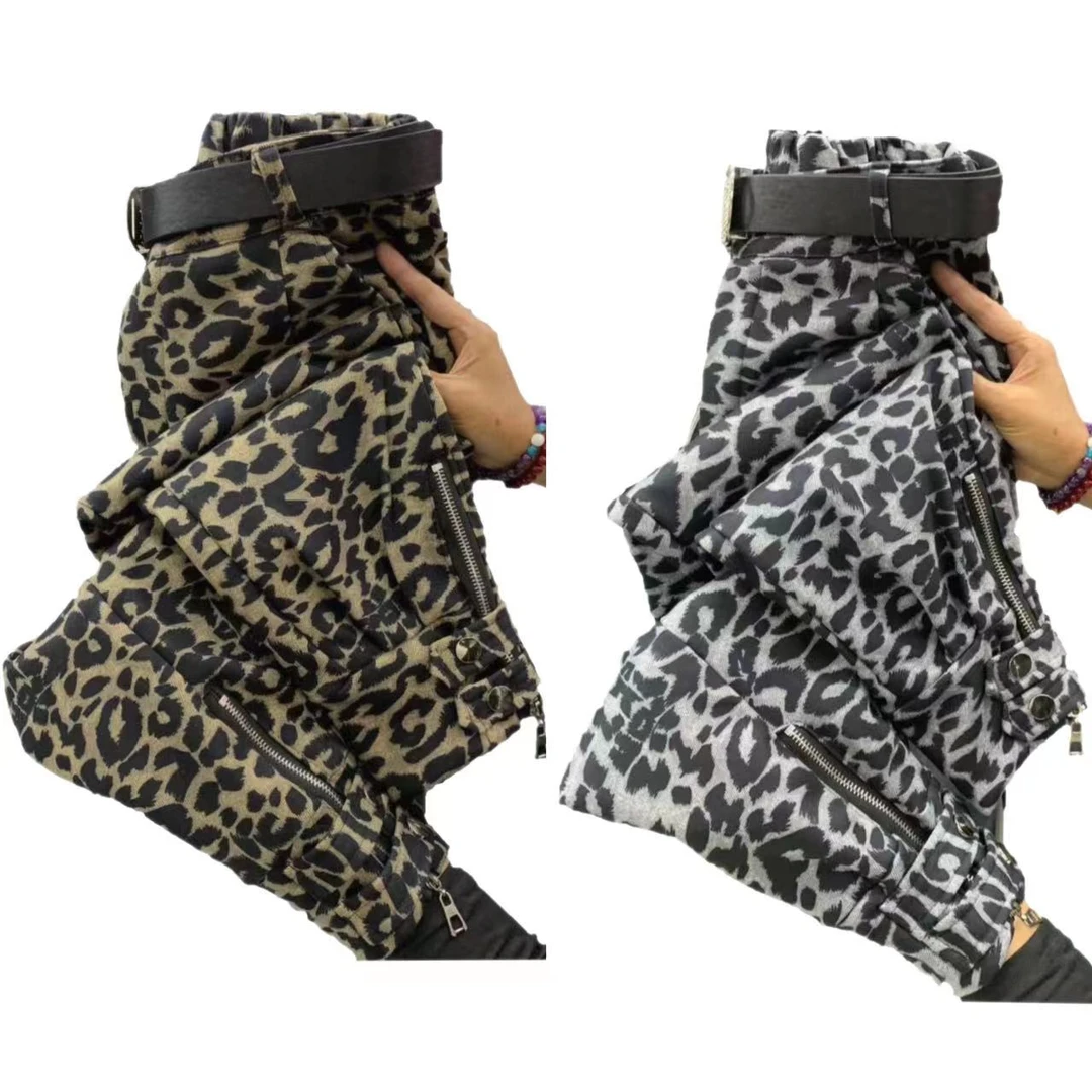 AW 2003 新款时尚百搭款豹纹宽松马丁裤_(不加绒 送腰带)