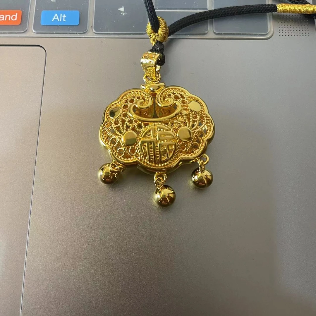 吊坠足银 简约轻奢时尚百搭大锁包经典大气款式