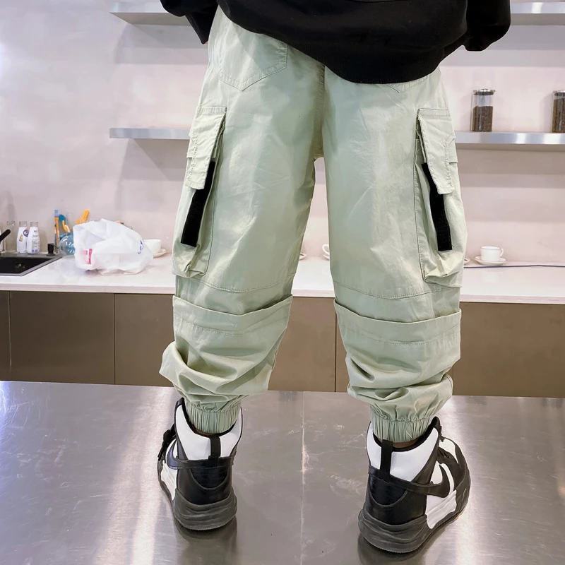 男童工装裤春秋新款中大童长裤韩版宝宝休闲卫裤儿童运动裤S5027