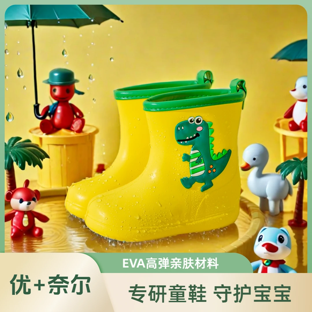 【雨天必备】网红同款防滑小学生轻便防水鞋EVA幼儿园卡通儿童雨鞋