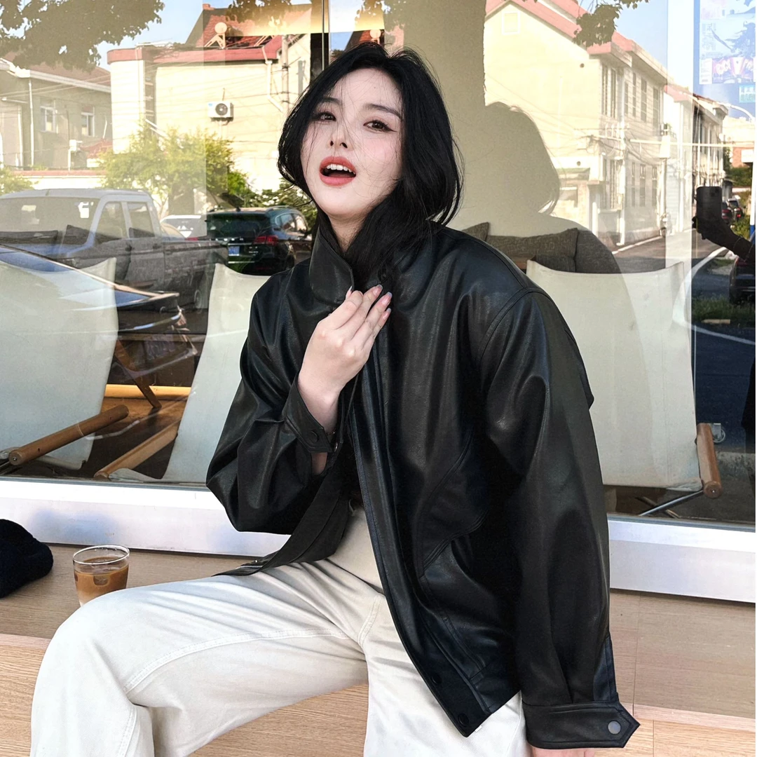 【曼城街头】百搭港风韩版时尚宽松减龄设计感夹克外套秋季