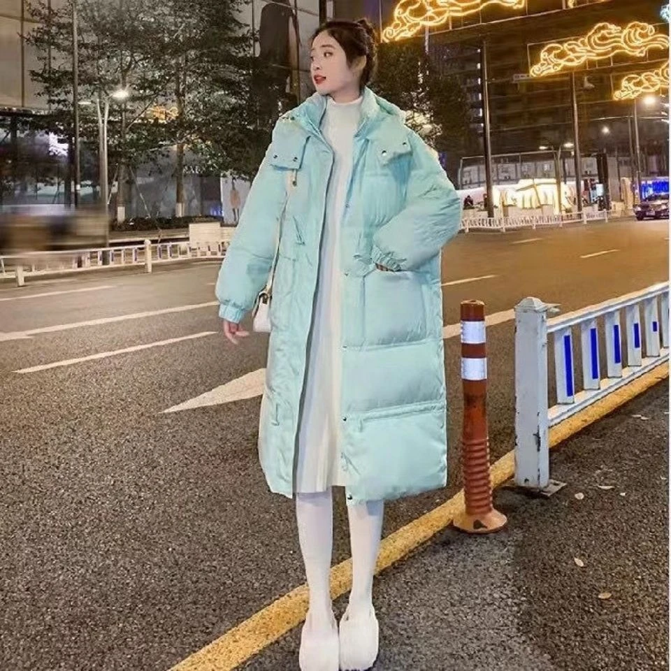 真羽绒服白鸭绒羽绒服女中长款2023新款收腰韩版加厚100-150