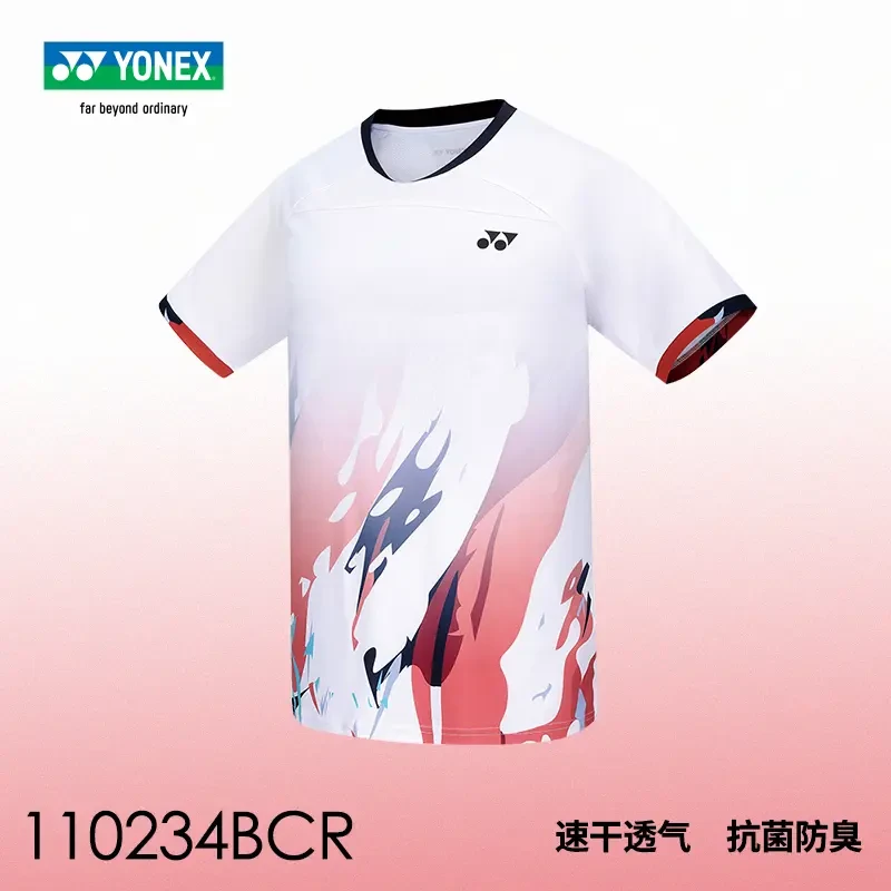 YONEX/尤尼克斯110234 210234羽毛球服速干短袖男款女款新款