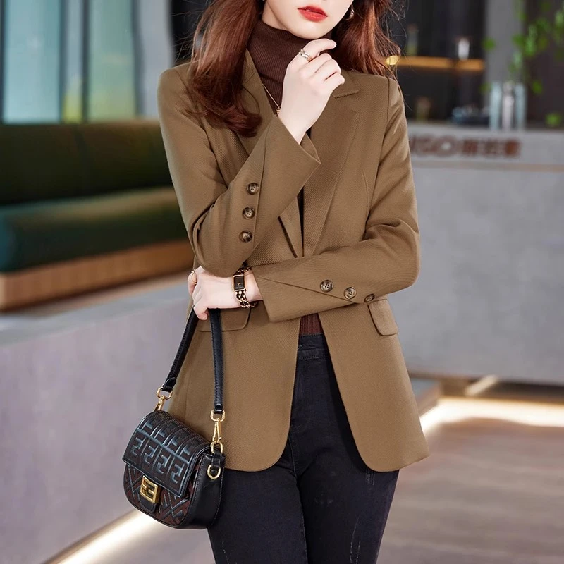 西装外套女2024新款爆款气质名媛高级感小个子休闲女士小西服春秋