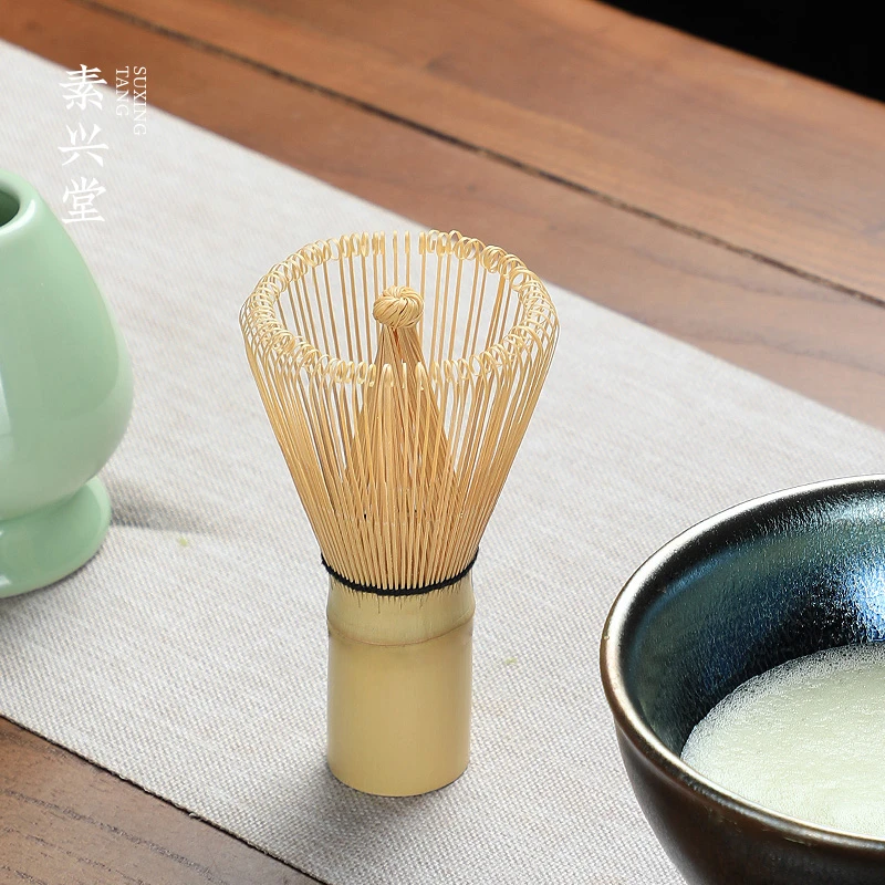 中式抹茶搅拌器手工百本立茶筅打茶茶道用品宋代古法点茶工具竹刷