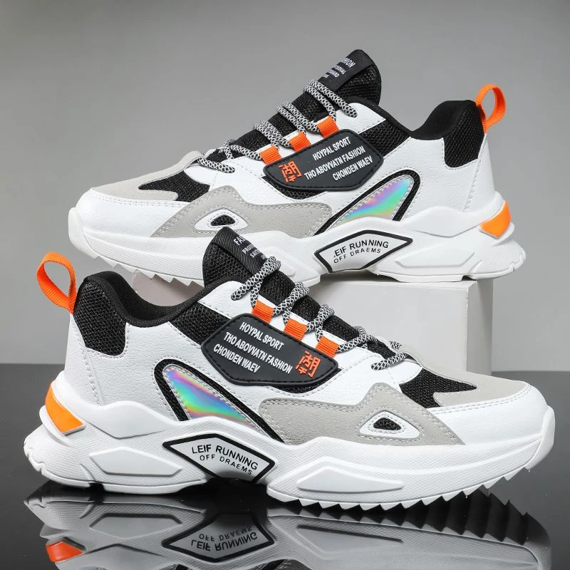 秋冬季男鞋新款秋季透气青少年篮球鞋运动跑步休闲爆款老爹潮鞋