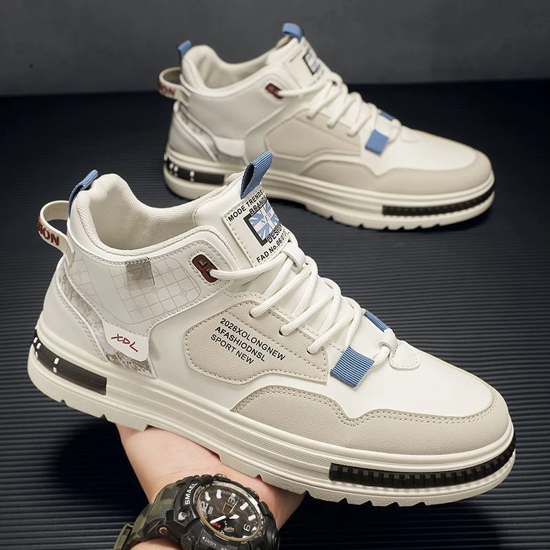 高帮秋冬季男鞋新款运动休闲学生男款篮球鞋板鞋百搭潮鞋