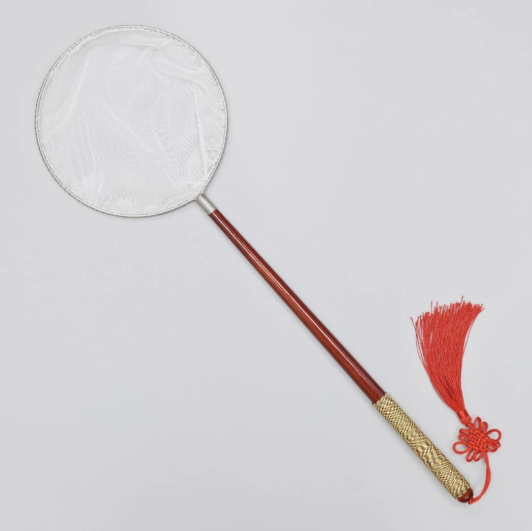 渔网鱼缸鱼捞抄网超细密网兜纯手工精品兰寿金鱼紫檀红酸枝红花梨