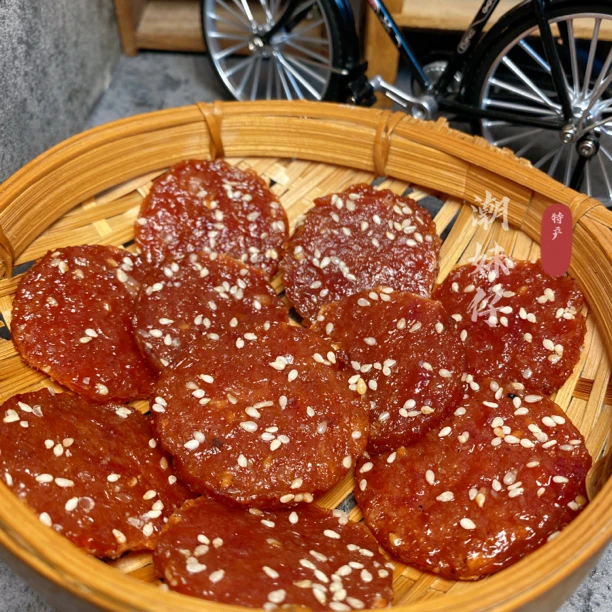 潮汕特产炭烤猪肉脯蜜汁口味拼香酥肉松肉香蜜汁味拼花生芝麻酥