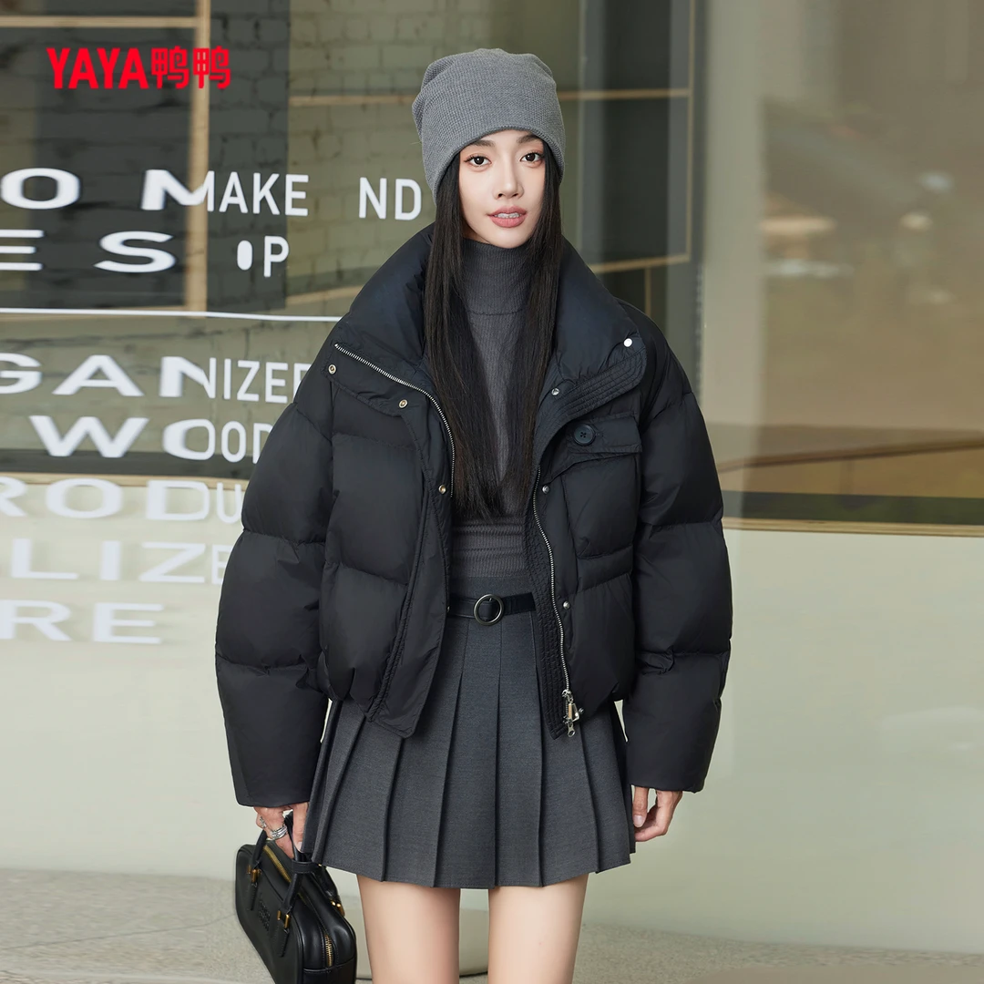 YAYA/鸭鸭新款时尚休闲百搭小个子羽绒服显瘦冬季洋气YE3B618252N