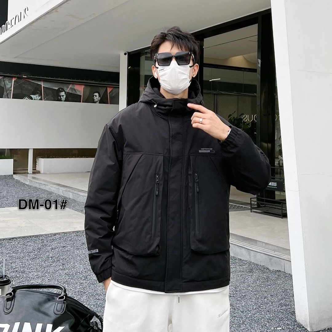 秋冬二棉冲锋衣工装休闲外套-DM01