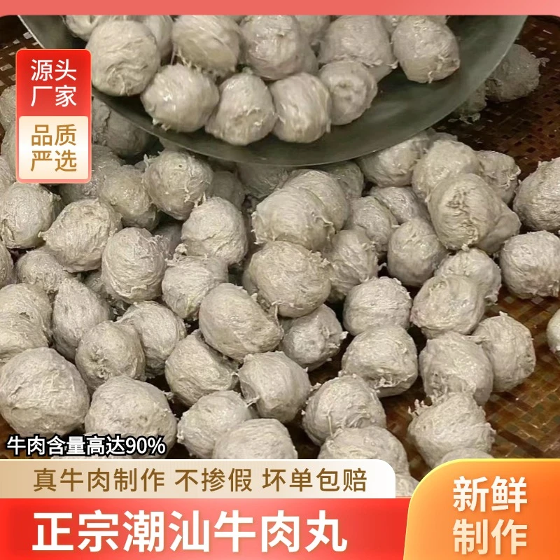 8包正宗潮汕牛肉丸涮火锅丸子烧烤料速食半成品4包2包