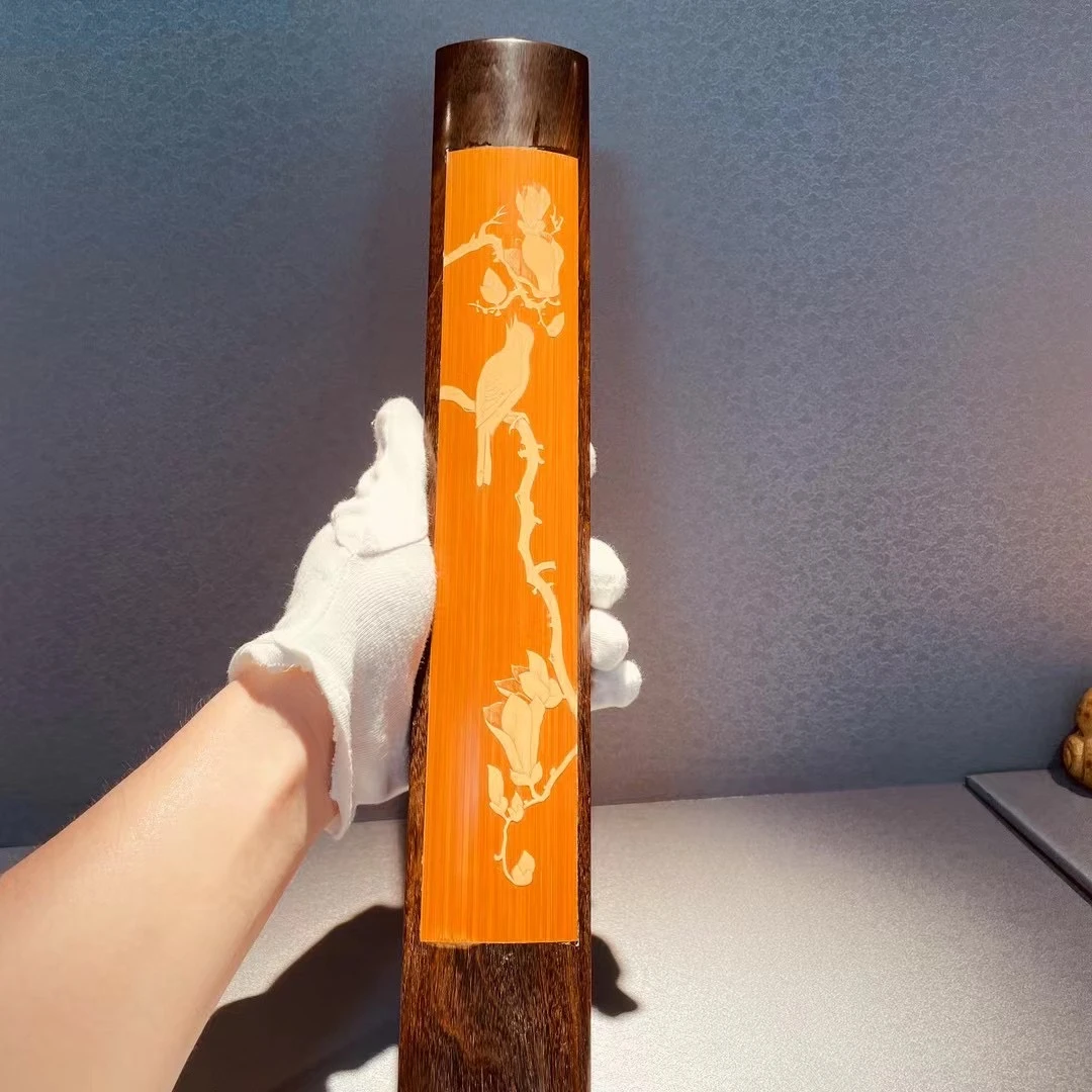 老料竹雕留青手工镇纸
