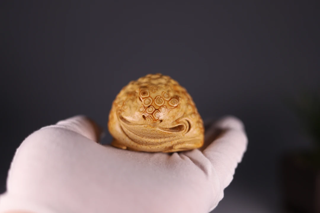 刘群阳精品金蟾把玩件