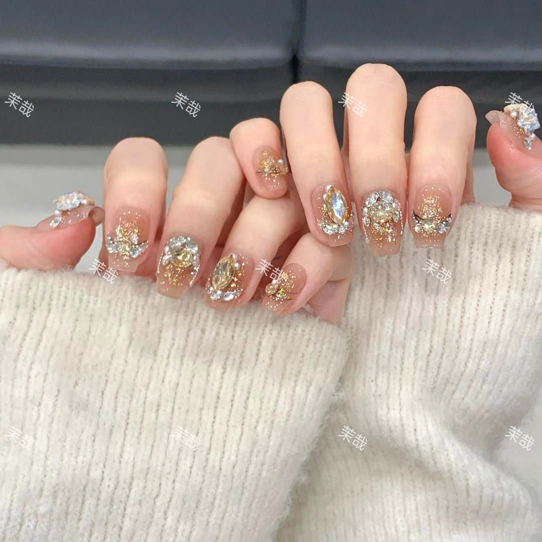 茉哉【曙光女神】纯手工定制美甲拆卸穿戴甲 A3468 P