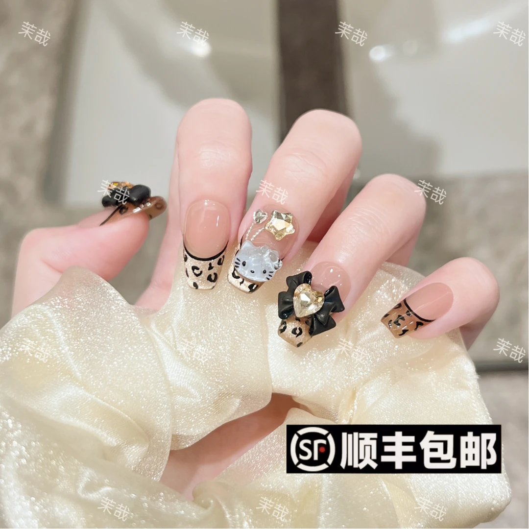 茉哉【美式辣妹】纯手工定制美甲可拆卸穿戴甲A3316 P