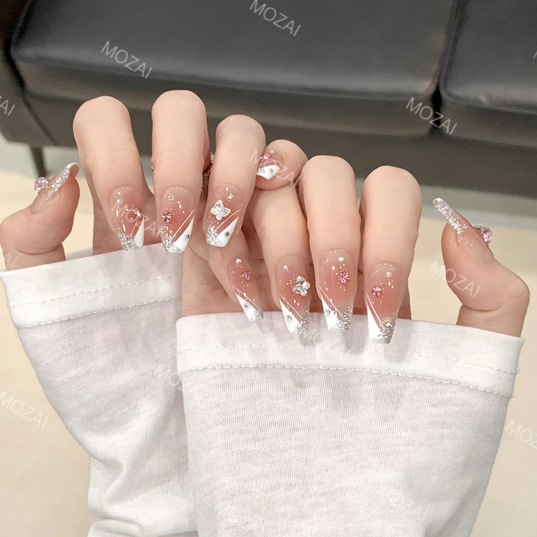 茉哉KK【暮光】纯手工定制美甲可拆卸穿戴甲A3157