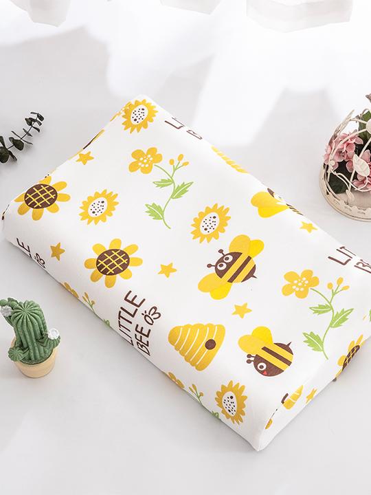 儿童全棉针织棉乳胶枕套3050儿童卡通枕头套单人幼儿园整头套枕皮