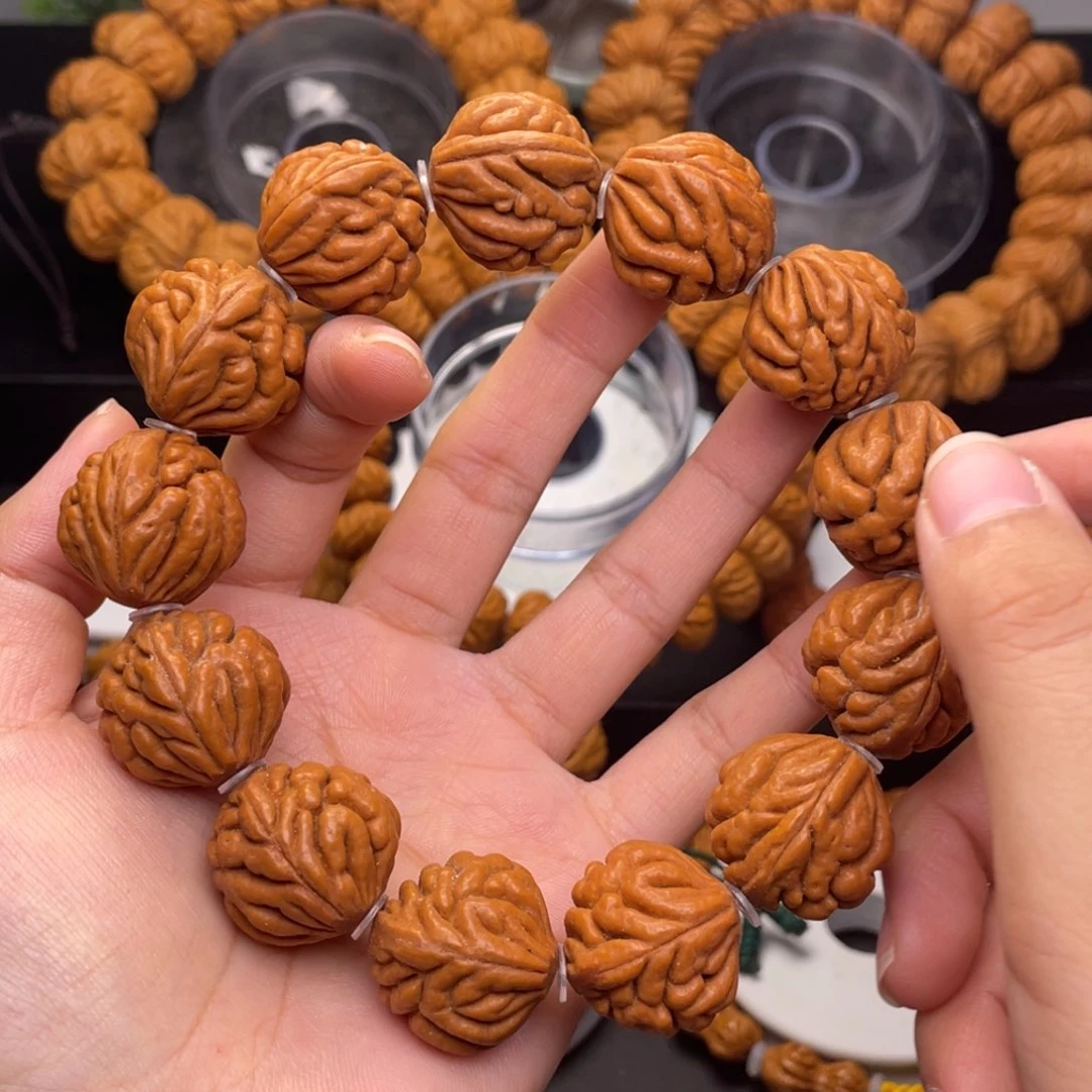 桃核手串22野生豹子头