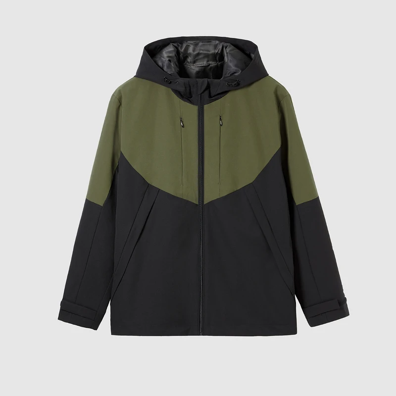 【李生严选】秋季长袖连帽夹克撞色潮流百搭外套 J454-3Q132AE2