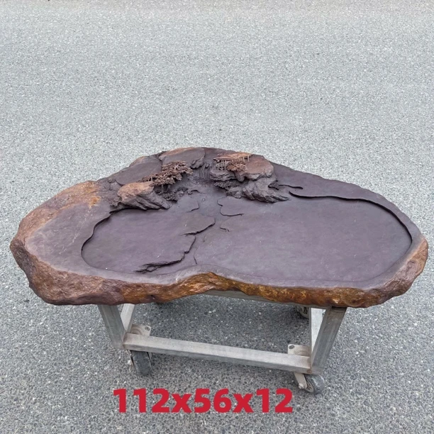 【八特】端砚宋坑砚石随形小精品简约茶盘