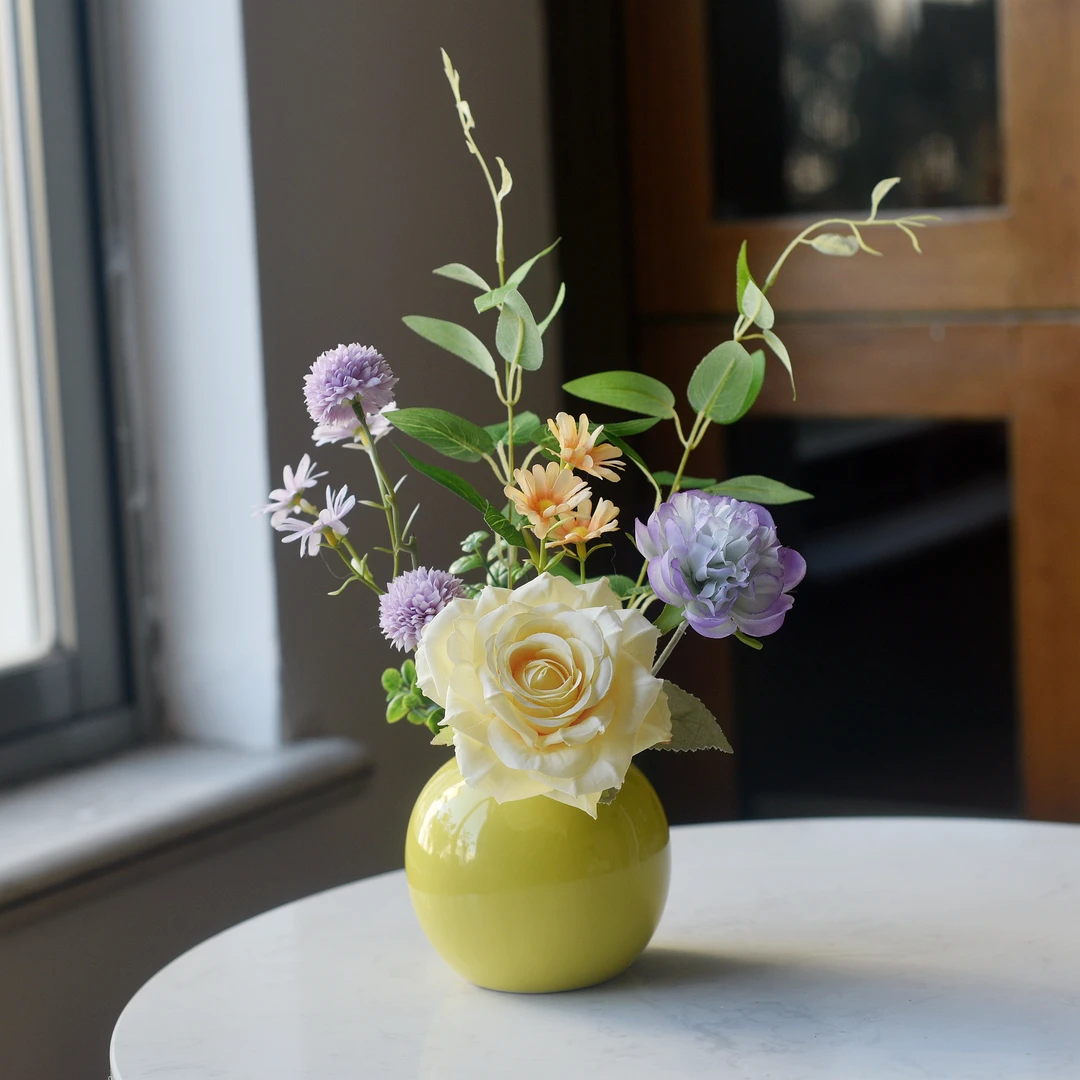 【玉兰姐姐专属】《斑澜》原创假花简约仿真花家居摆设餐桌装饰花摆件