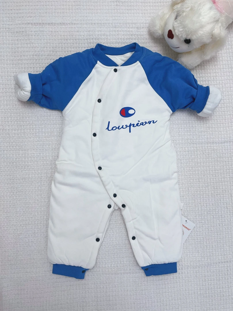 【炸福利】ins宝宝秋冬装婴儿洋气网红哈衣爬服棉服外出潮服连体衣